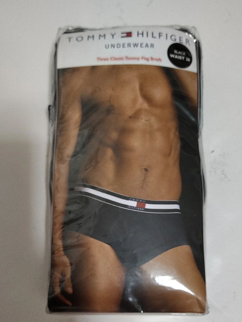 Tommy Hilfiger Black Men's Briefs Underwear - Vintage 2005 - 3 Pack - Size 36